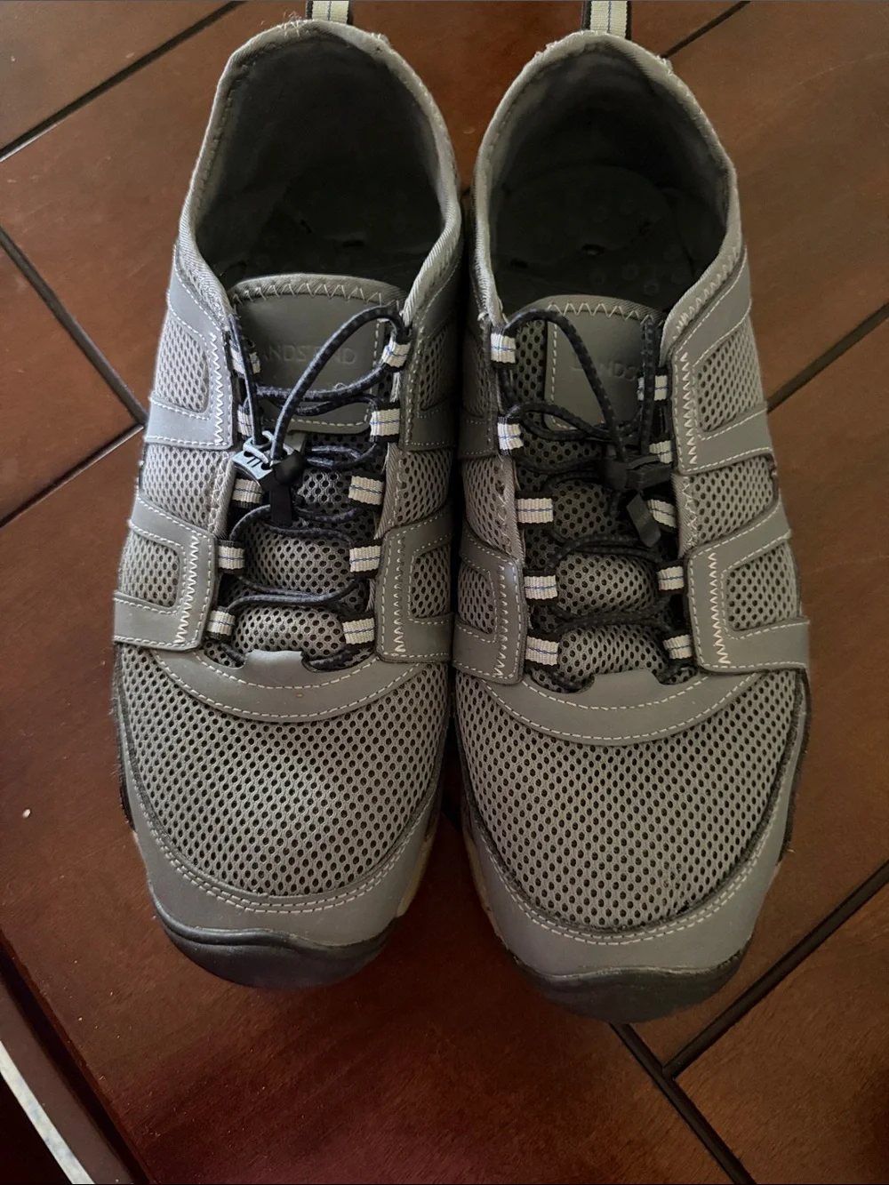 Land’s End Grey Mesh Men's Casual Sneakers